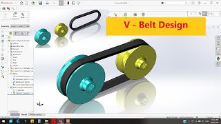 ✅Solidworks Tutorial || How to make V Belt design in Solidworks.