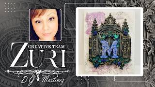 Vintage Garden Gate | Mixed Media Panel with @Dgdanginasdesigns #zuridesigns #zurimoulds