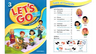 Let's go 3 Unit 1 At School | Student Book