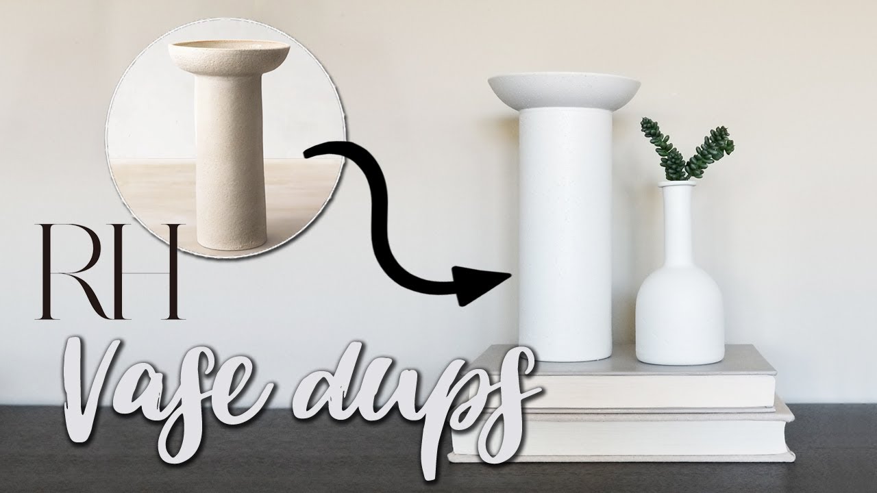 Restoration Hardware Vase Dupes DIY Home Decor Upcycled and