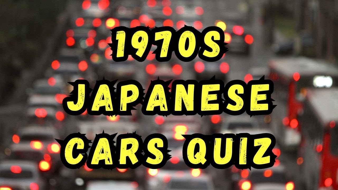 1970s Japanese Cars Quiz YouTube