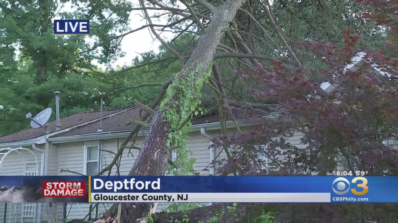 Cleanup Underway After Tornado Touches Down In South Jersey - YouTube