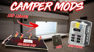 3 RV Electrical Modifications you MUST SEE! - Installing a Sub-Panel in my Pop Up Camper