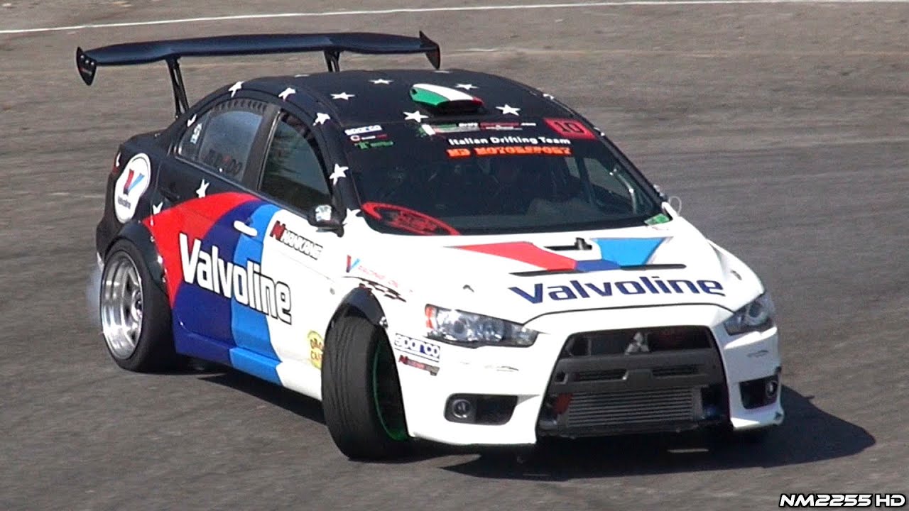 600+HP RWD Lancer EVO X HUGE AntiLag Sounds & Drifting! YouTube