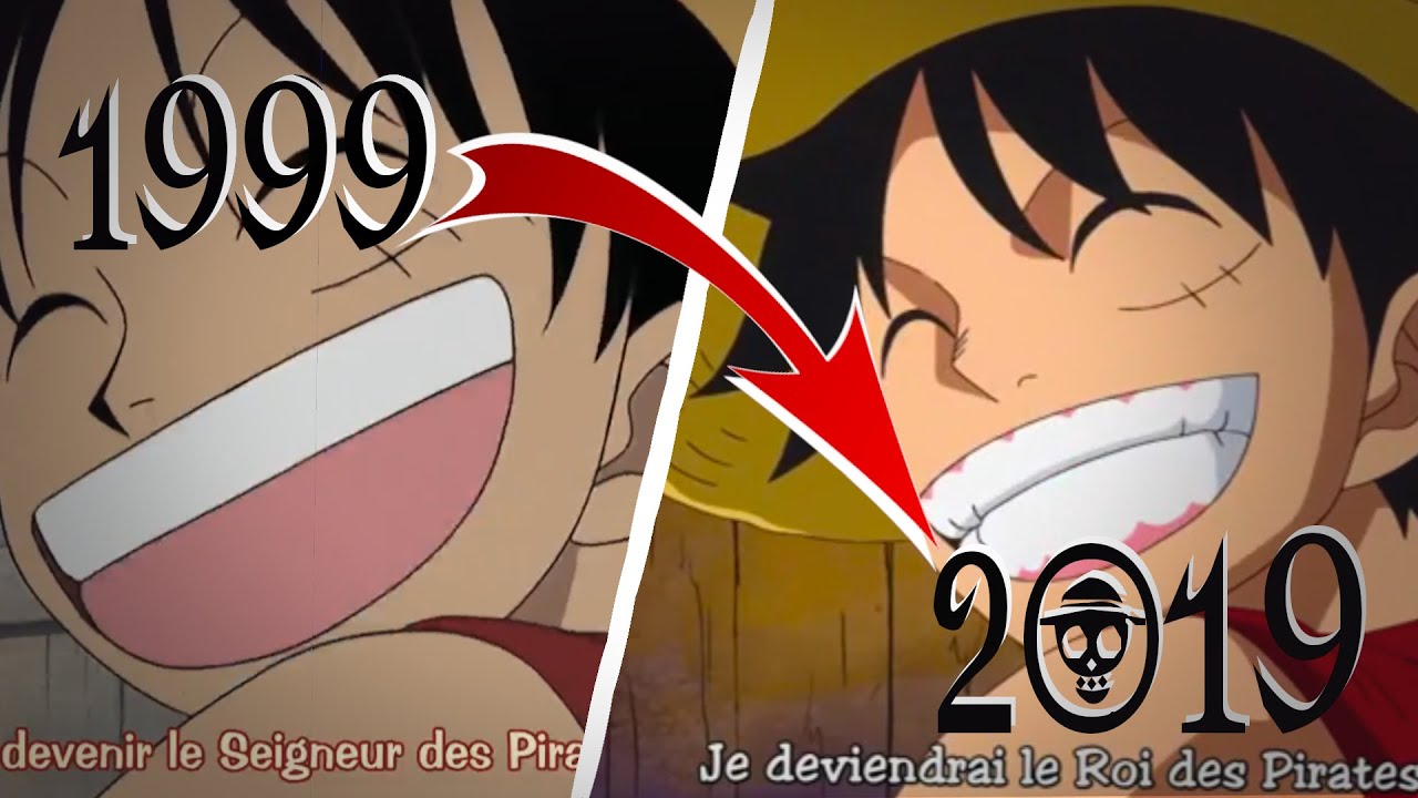 ONE PIECE ANIMATION COMPARISON EPISODE 1 3 VS 879 YouTube