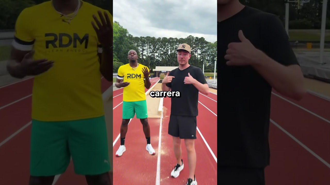 He Just Beat USAIN BOLT!😮🏃#sports #race #challenge