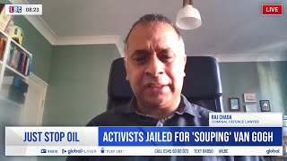 Van Gogh Soup Sentencing | Raj Chada talks with Matthew Wright | 28 September 2024 | Just Stop Oil