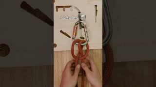 How To Tie a Clove Hitch Knot! #shorts #backcountry #climb
