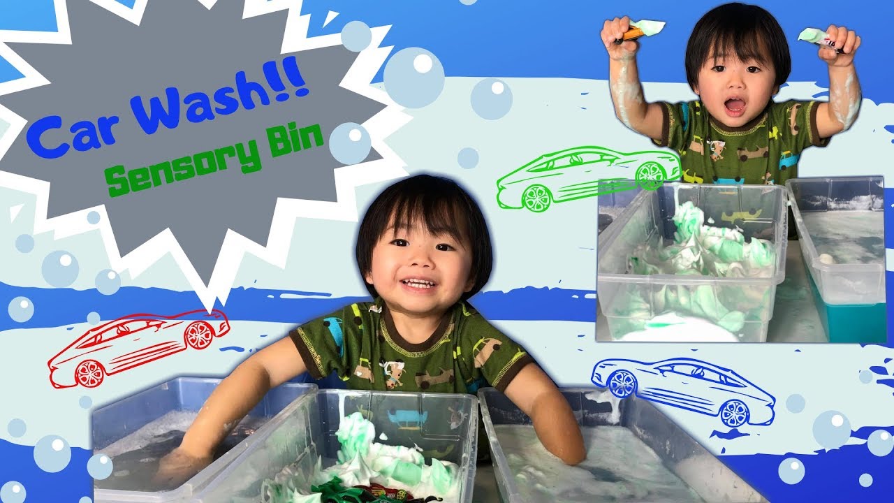 DIY Toy Car Wash Super Fun Sensory Activity For Little Kids YouTube