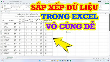 Cách sắp xếp dữ liệu trong Excel tăng dần hoặc giảm dần
