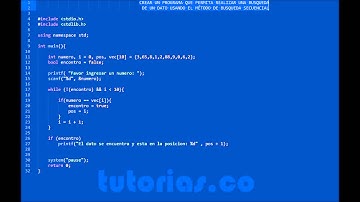 arrays – turbo C (busqueda secuencial de un dato)