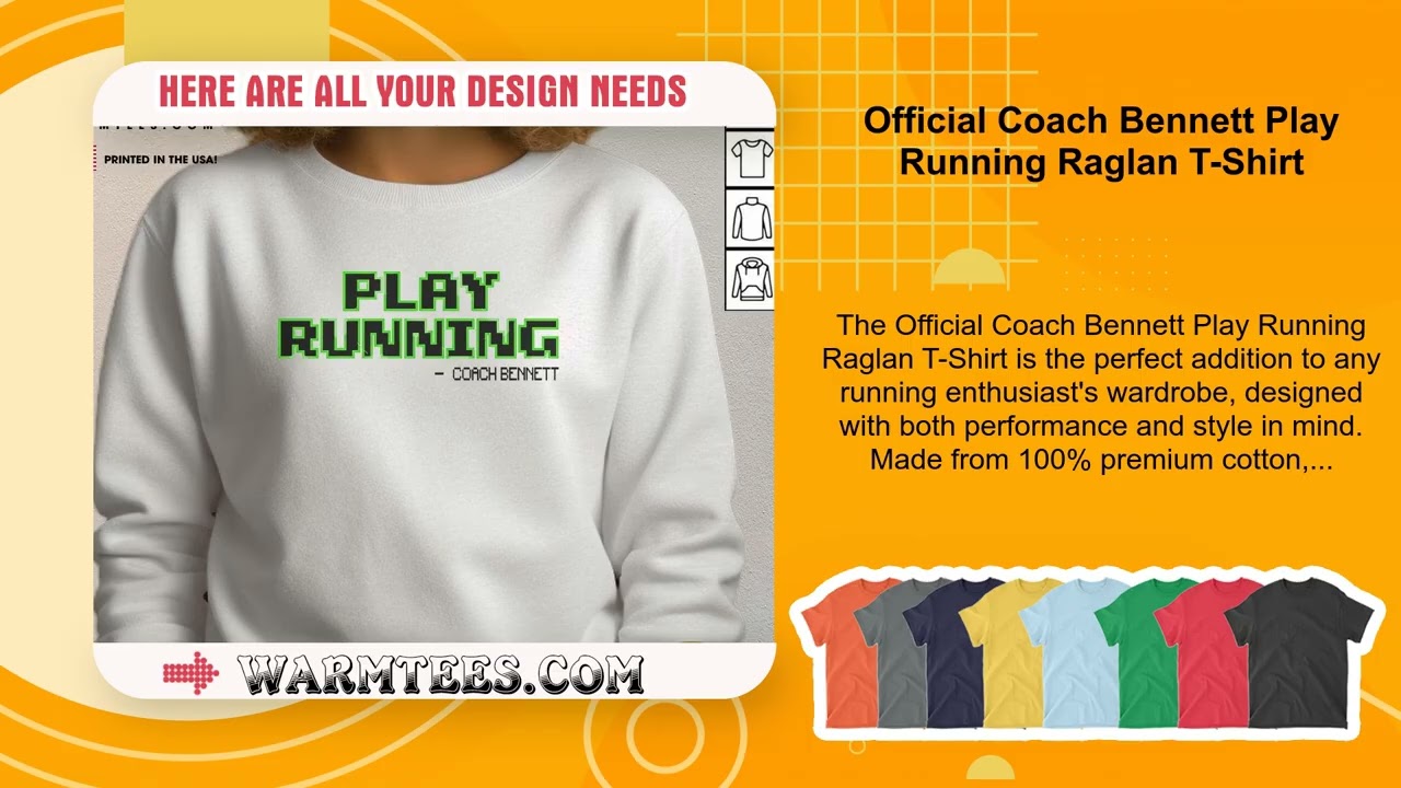 Official Coach Bennett Play Running Raglan T-Shirt