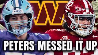 PETERS THREW JAYDEN DANIELS UNDER THE BUS IN THE DRAFT| Washington Commanders News