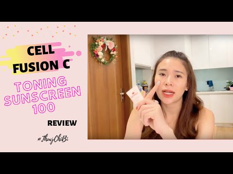 Cell Fusion C Màu Hồng - Review kem chống nắng Cell Fusion c Toning sunscreen 100 - Màu hồng