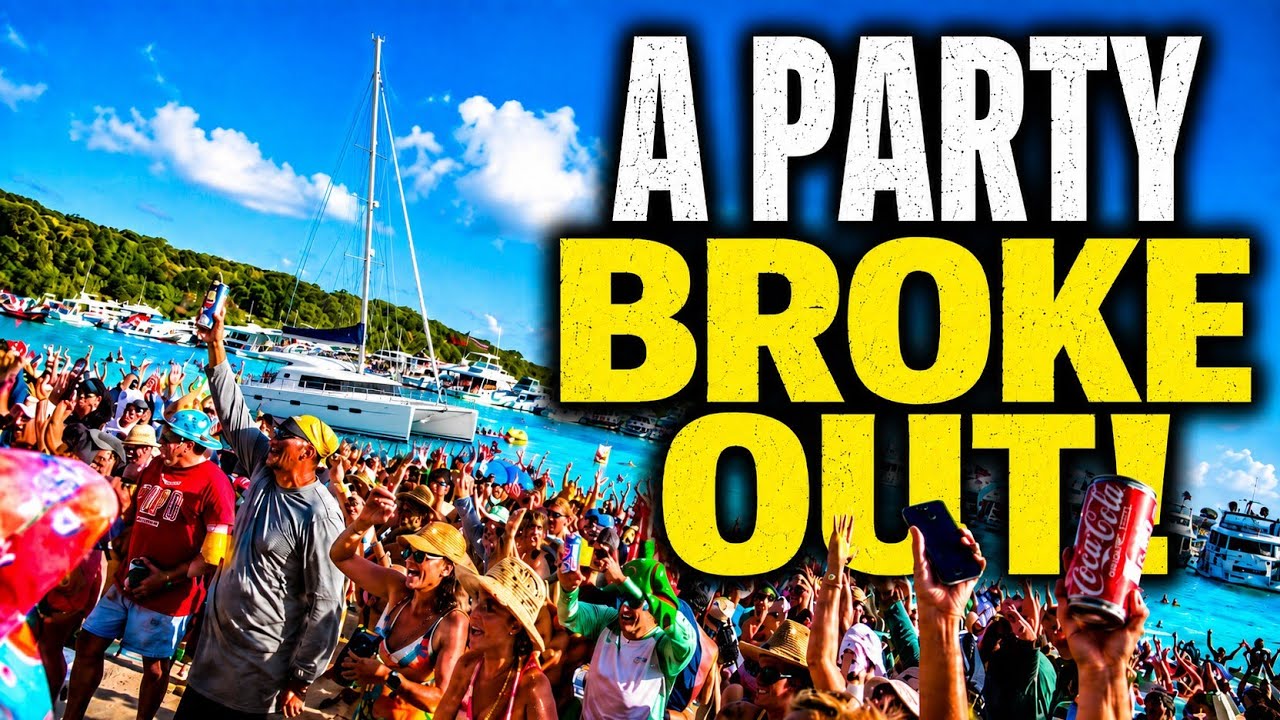 ⁣How we store food on a sailboat and A Huge Party