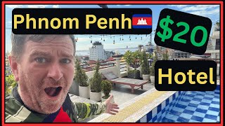 Best Cheap Hotel In Phnom Penh Cambodia 🇰🇭 Only $20 Per Night   4K screenshot 2