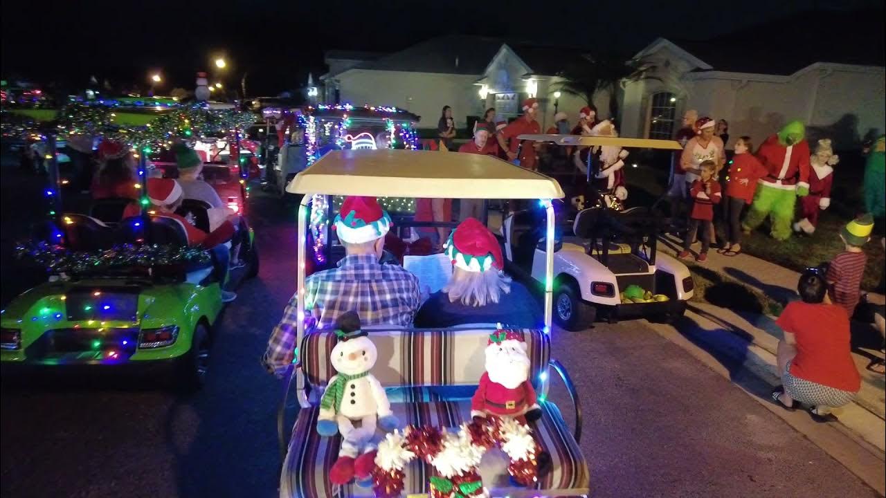 Carillon Lakes Holiday Golf Cart Parade and Caroling 2021 18DEC21
