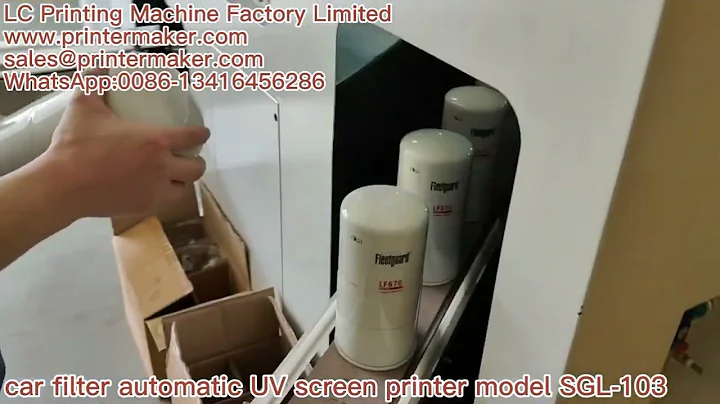 car filter automatic UV screen printer model SGL-103