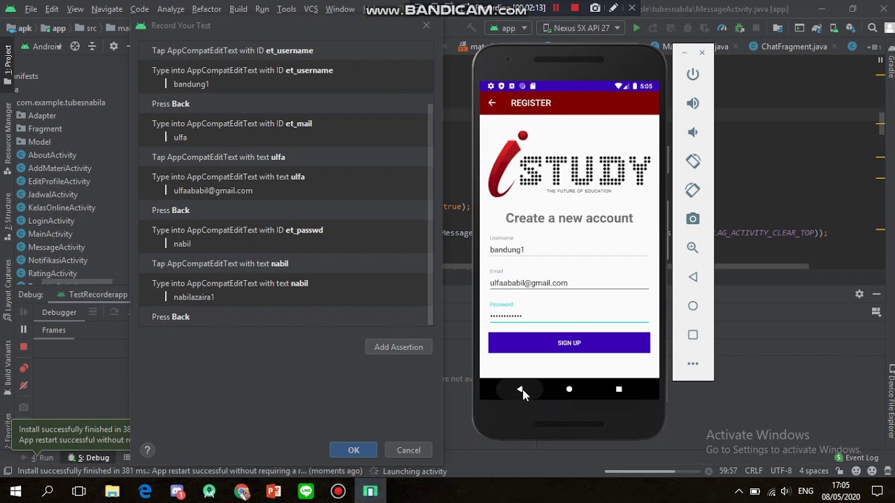 TESTING APLIKASI ANDROID MENGGUNAKAN ESPRESSO - YouTube
