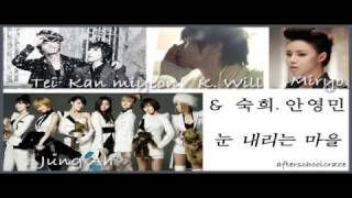 After School, Brown Eyed Girls, K. Will, Tei, Suki, Ahn Young Min - 눈 내리는 마을