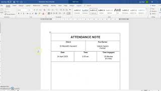 Probate 2a attendance note Level 2