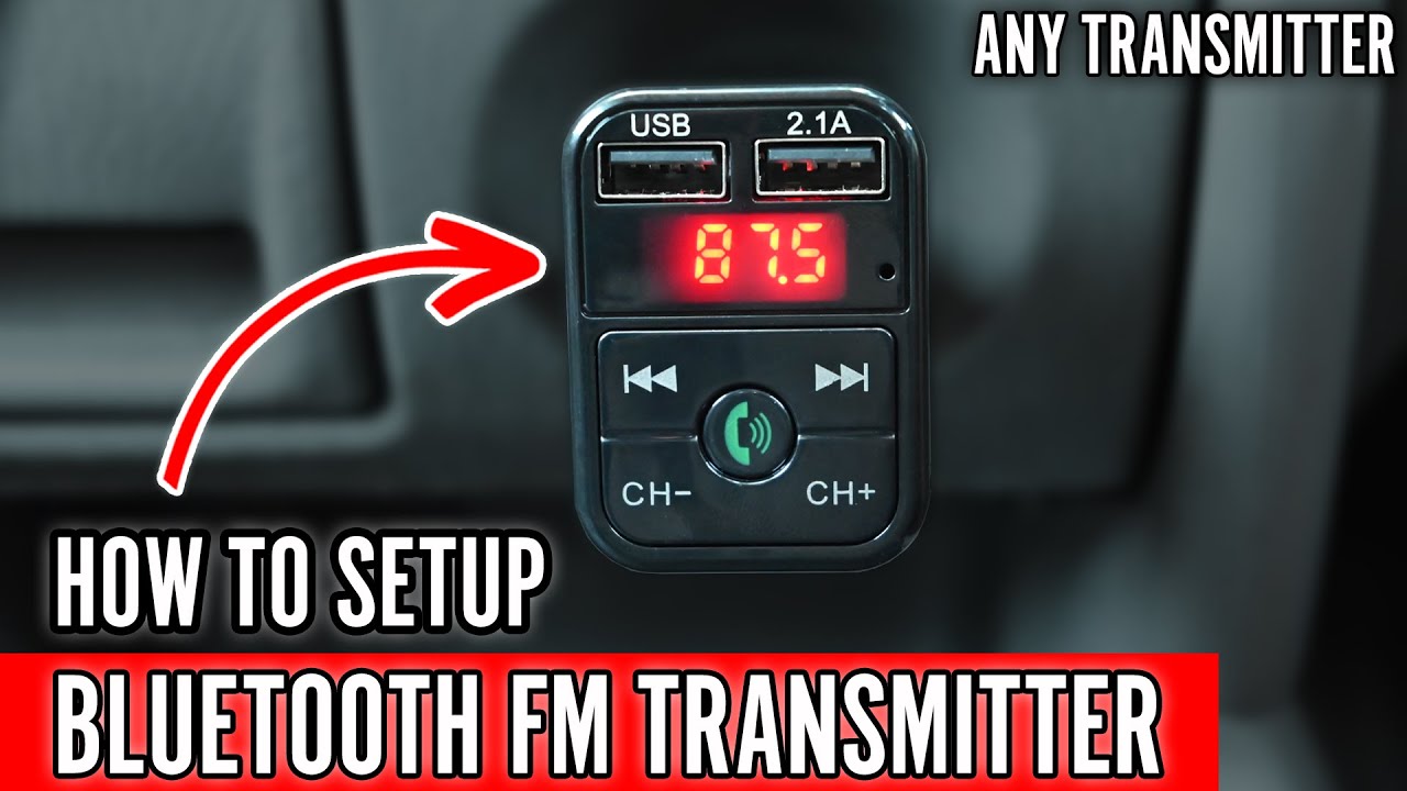 Auto Drive Bluetooth FM Transmitter via Remote Control and Charging Ports  Compatible with Smartphone 