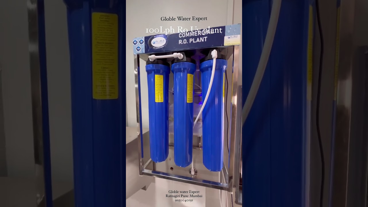 100Lph ro uv plant with automatic on off system for water cooler 