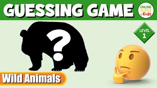 Wild Animals - Guessing Game (Level 1) | ESL Game | English Quiz screenshot 2