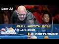 Last 32 - Jae Ho CHO vs Roland FORTHOMME (Blankenberge World Cup 3-Cushion 2019)