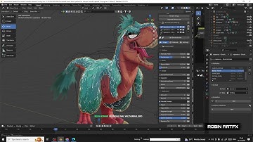 Blender Dinosaur character sculpting and animation| தமிழில்