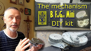 Bi-folding gates using gear mechanism BFG-Mini DIY kit. Brief video review and installation examples