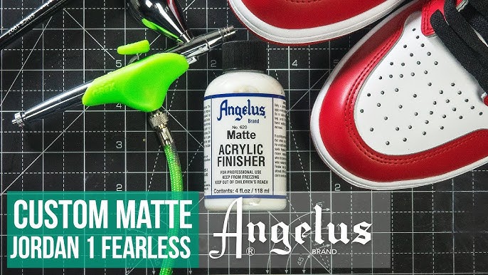  Angelus 4-Coat Finisher, Top Coat Leather and Paint Protector,  Scratch Resistant, 1 Ounce, Flat Finish : Automotive