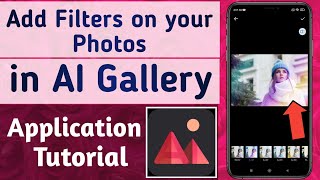 How to Add Filters on your photo in AI Gallery App screenshot 2