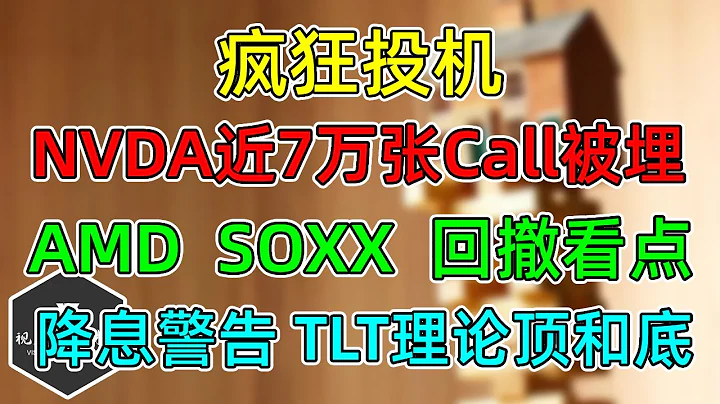 美股 瘋狂投機，NVDA近7萬張Call打水漂！AMD、SOXX回撤看點！降息警告，對TLT價格影響！ - 天天要聞