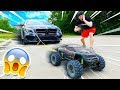 100MPH RC CAR TOWING MY CAR?! *WORKS!*