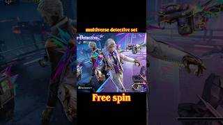 Multiverse detective guilt set Free spin in bgmi #pubg