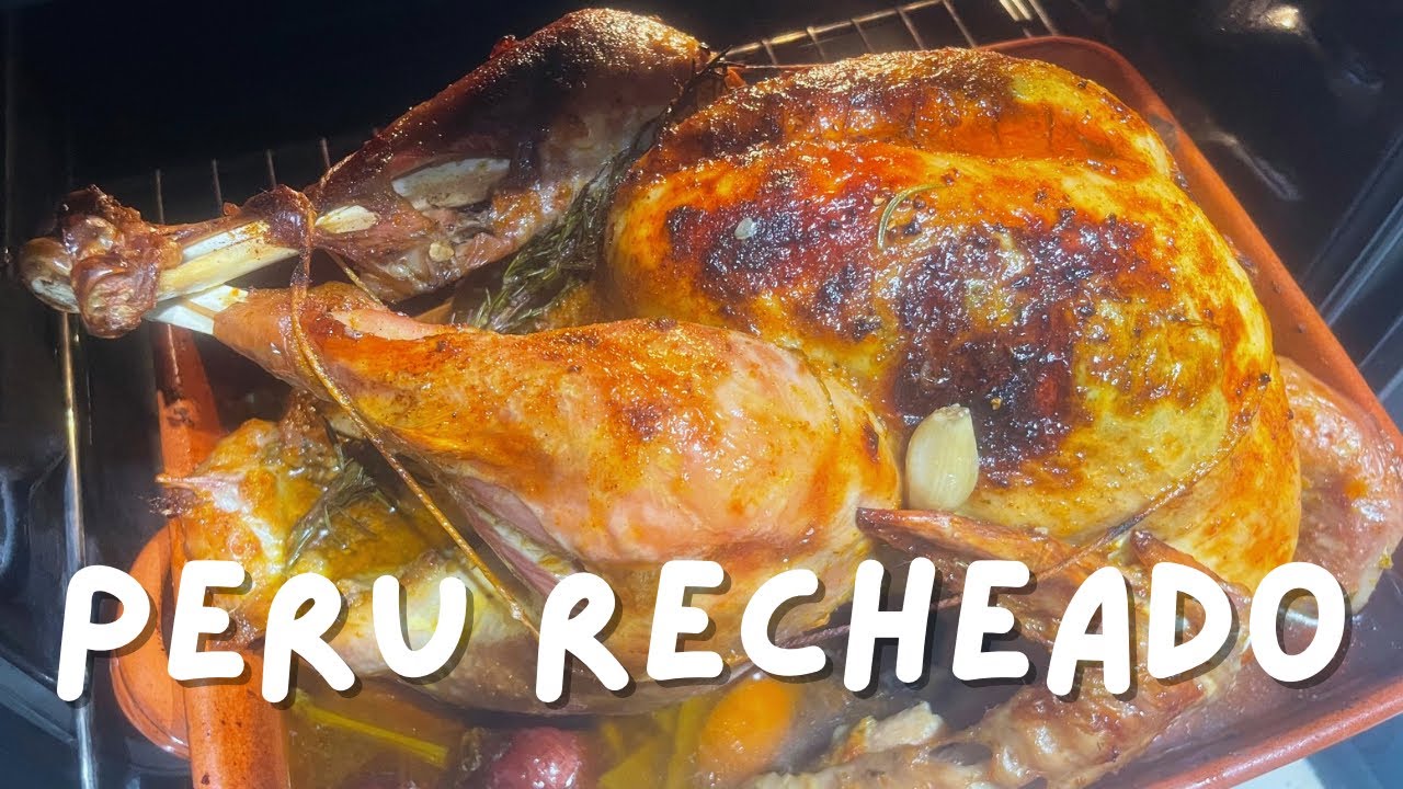 Peru recheado no forno fácil e saboroso 😋 | receita cozinha para iniciantes 🫕