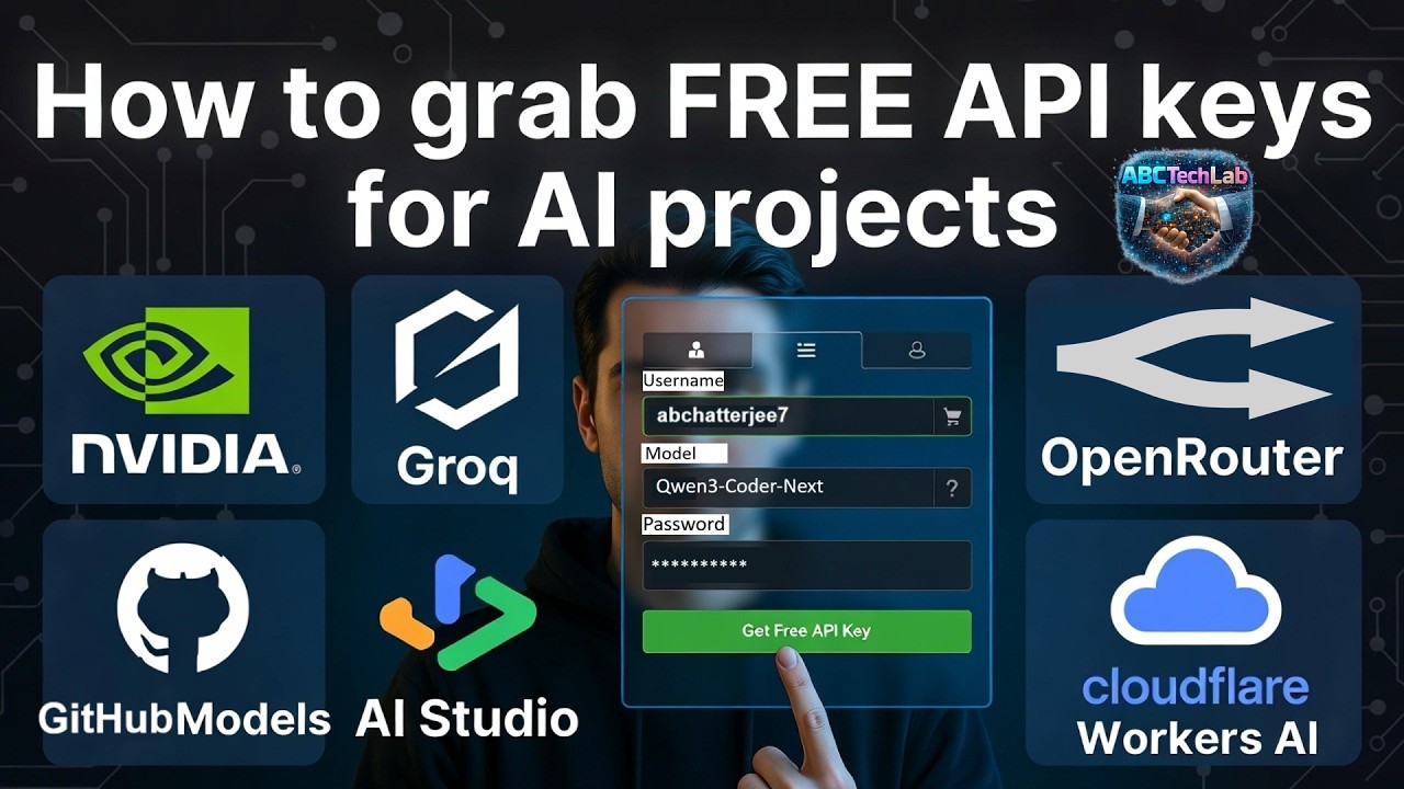 How to get Free API Keys to use LLMs for any AI Projects - YouTube
