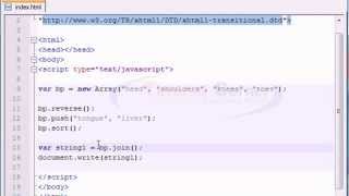 Celebrity JavaScript Video Tutorial– 32/40 .Reverse, push, sort Profile
