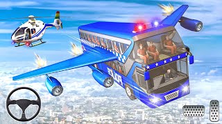 US Police Flying Prison Bus Criminal Transport - Flying Police Bus Driving Games - Android Gameplay screenshot 4