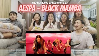COUSINS REACT TO aespa 에스파 'Black Mamba' MV