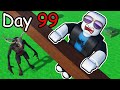 i survived 100 DAYS in a Roblox forest...
