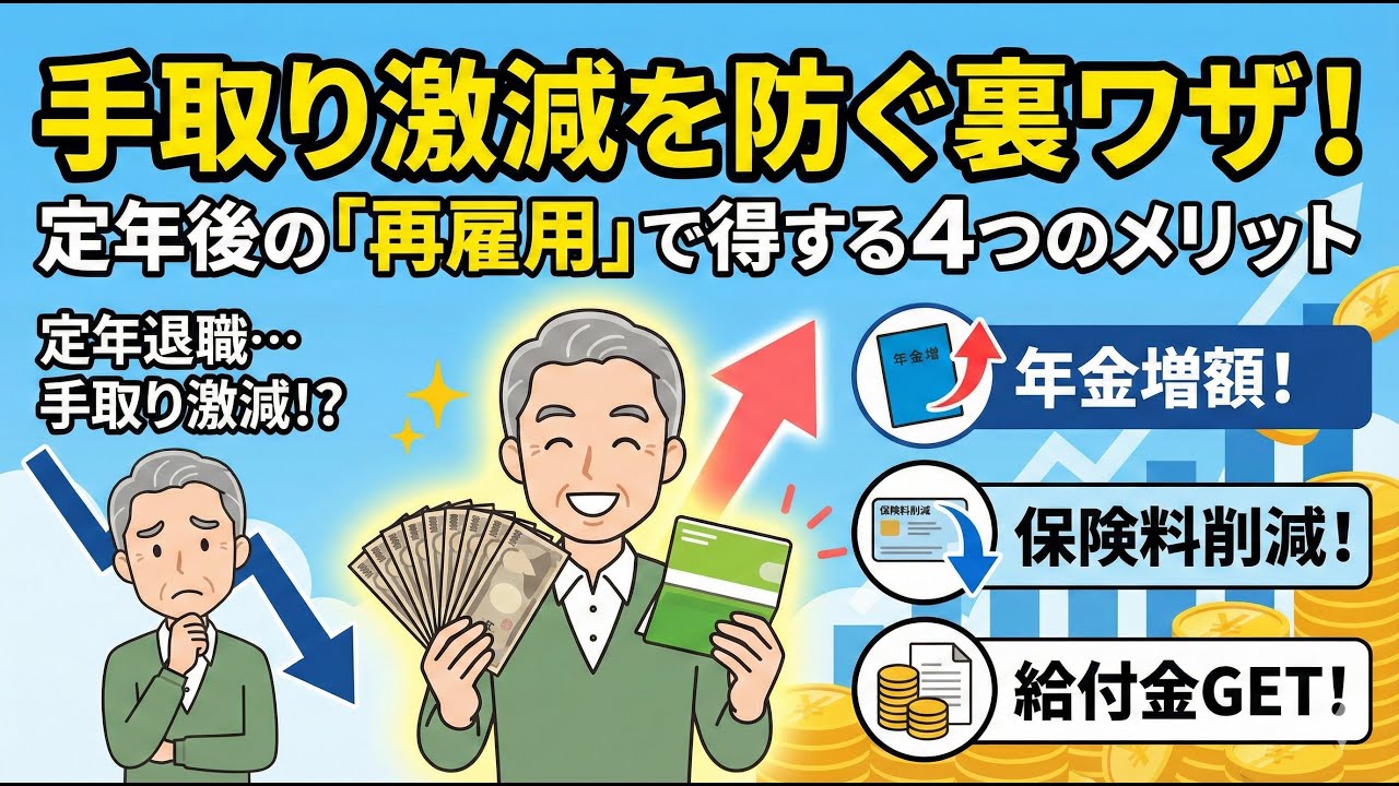 60歳で定年退職は絶対ダメ！定年後の「再雇用」で得する4つのメリット