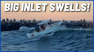 Unusually Big SWELLS and ANGRY WAVES at Manasquan Inlet