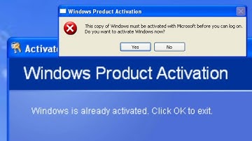 Breaking Windows XP activation
