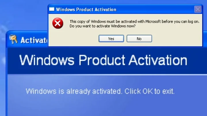 Breaking Windows XP activation