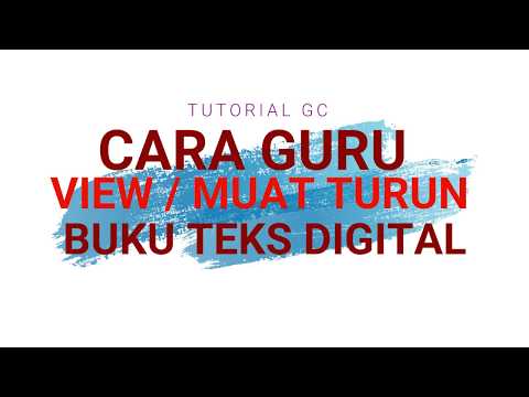 Cara Guru Akses dan Muat Turun Buku Teks Digital