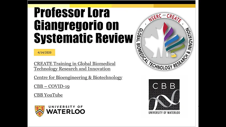 Systematic Review Lecture by Prof. L Giangregorio,...