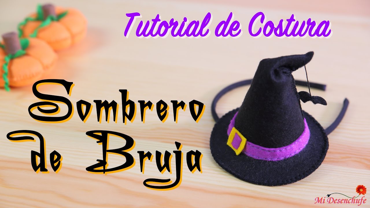 Gorro de bruja en cartulina