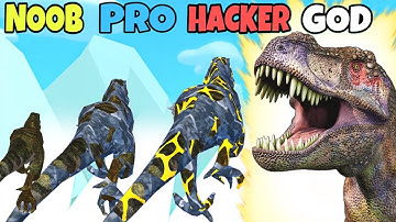 NOOB vs PRO vs HACKER vs GOD in Dino Evolution Run 3D (New Update)